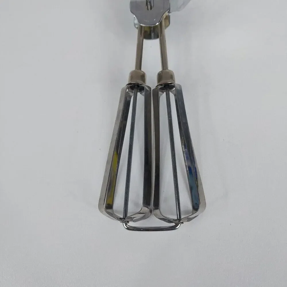 Vintage Black Handled Egg Beater Hand Mixer Kitchen Utensil‎ Crank Whisk